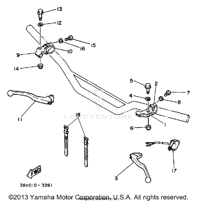 Handle Switch - Lever Schematic