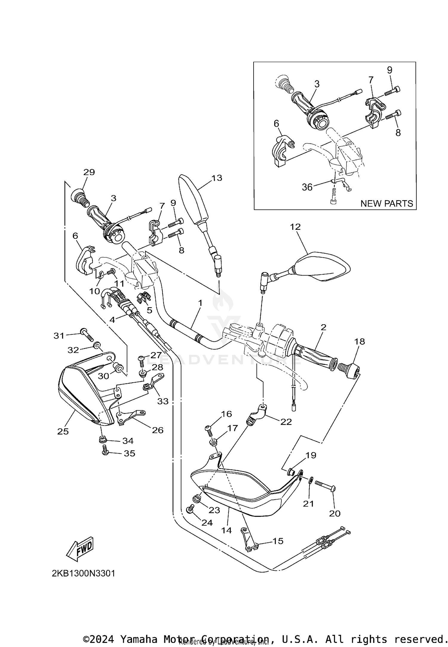 STEERING HANDLE & CABLE