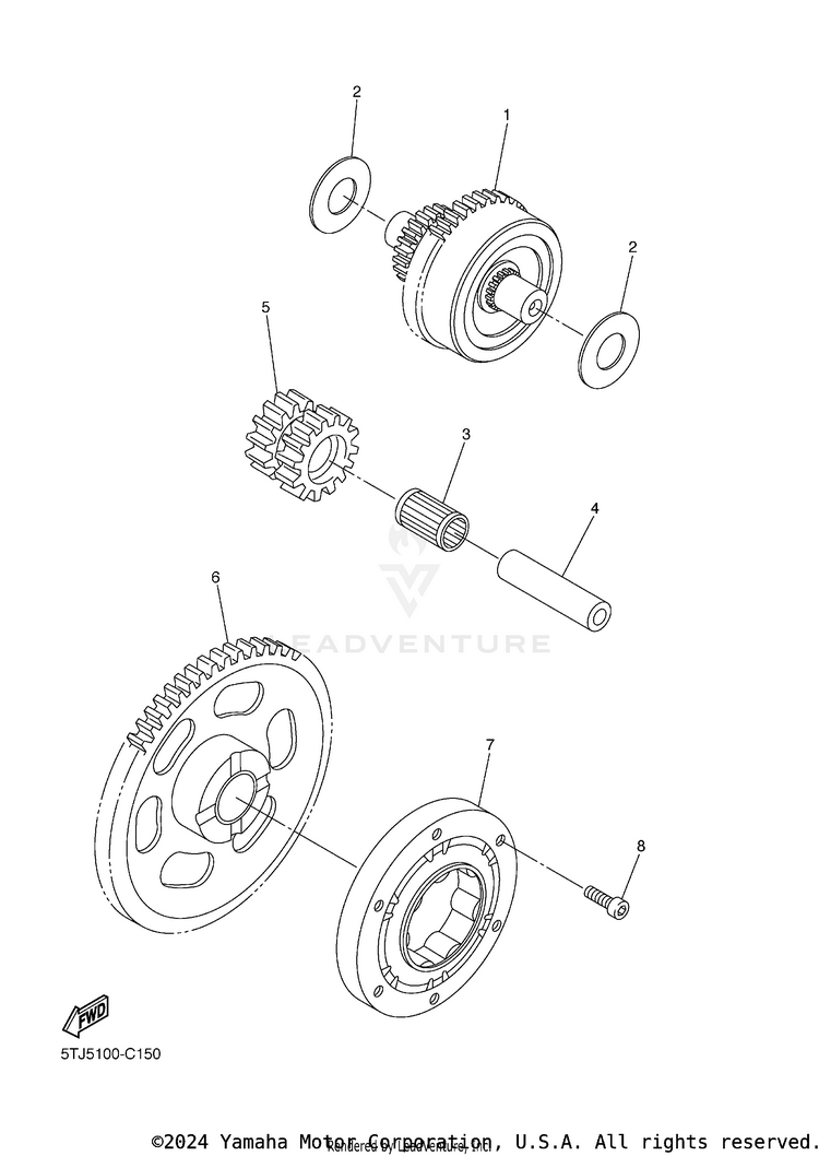 Starter Clutch Schematic