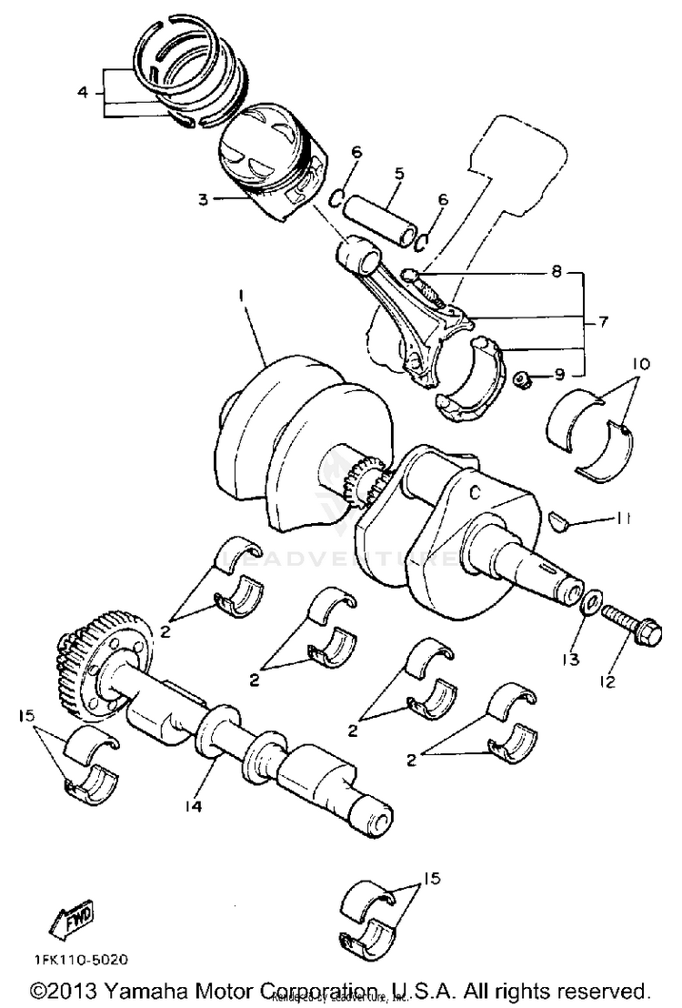 Crankchaft Piston Schematic
