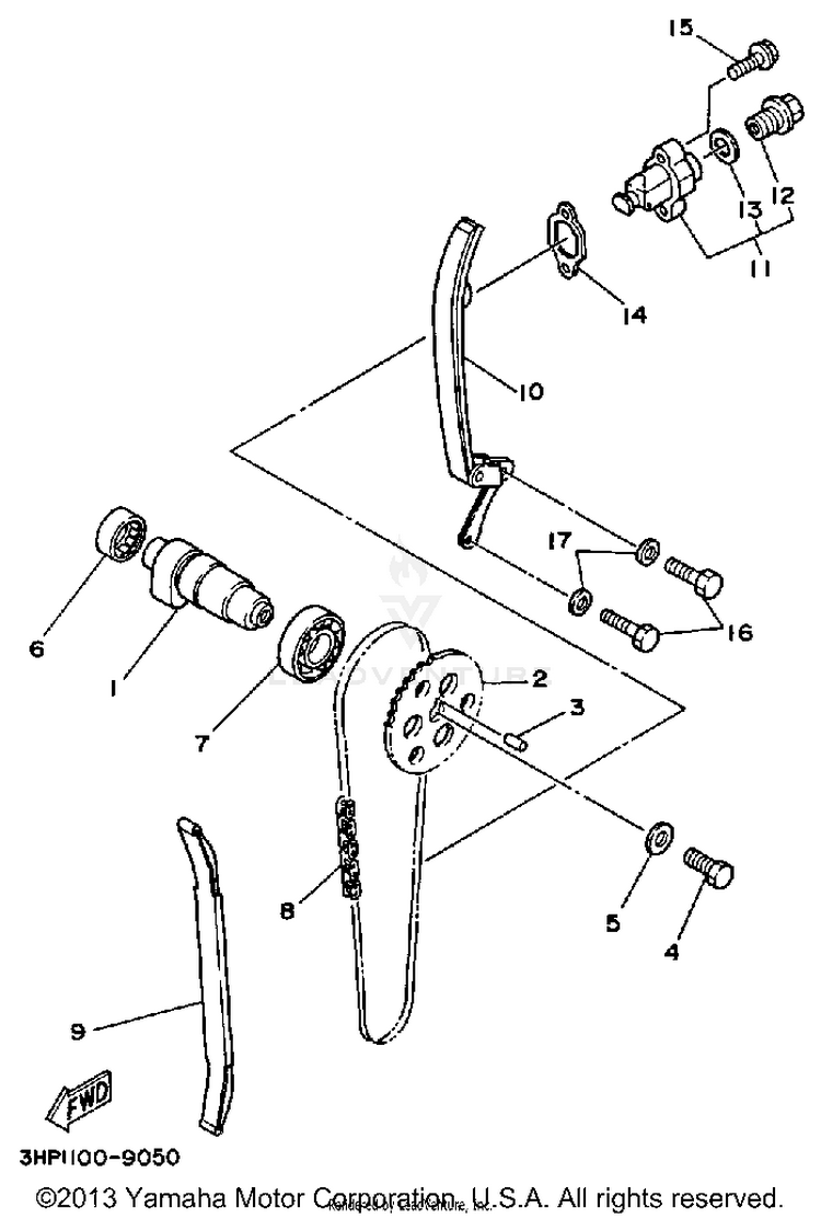 Camshaft-Chain Schematic