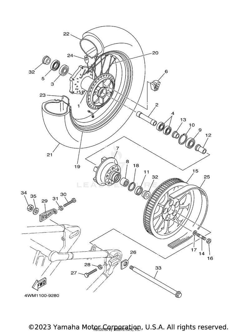 Rear Wheel Schematic