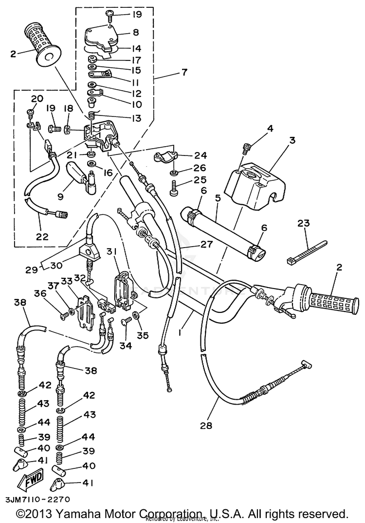 Steering Handle Cable Schematic