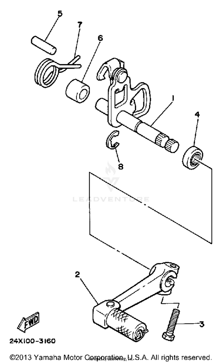 Shift Shaft Schematic