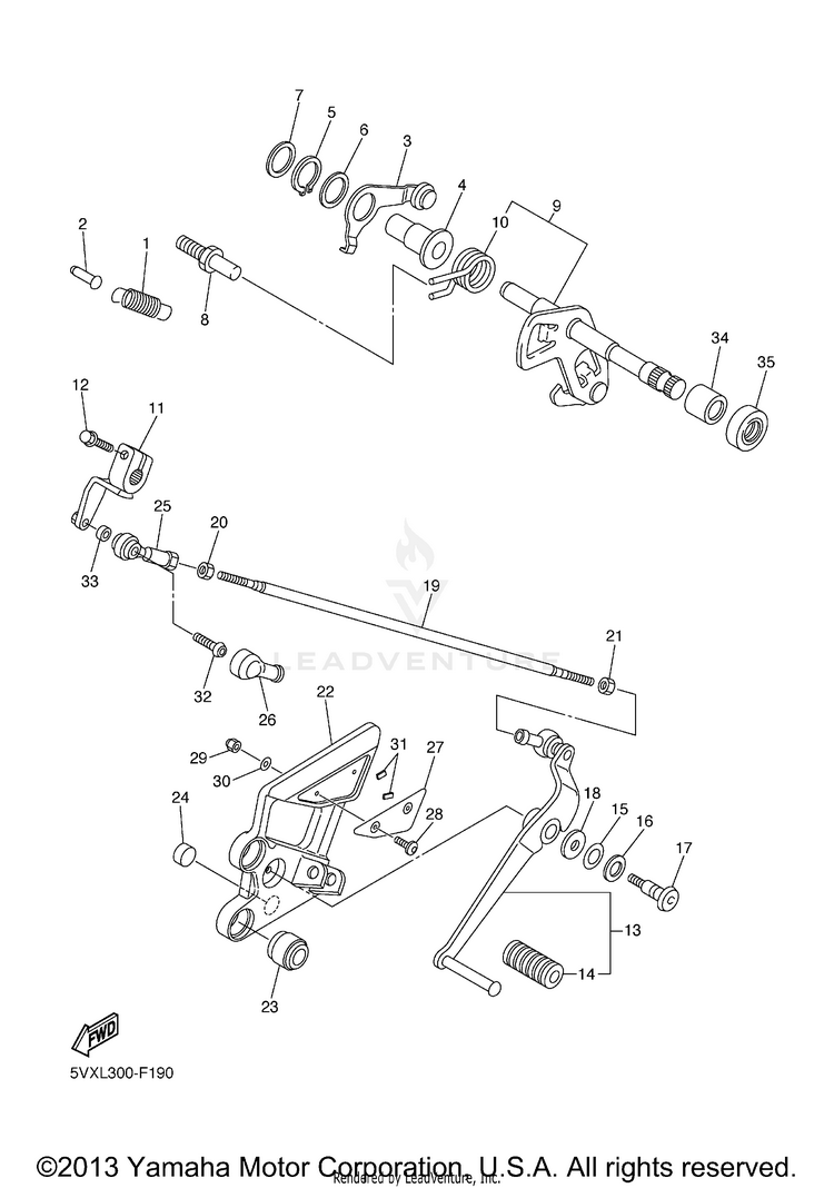 Shift Shaft Schematic