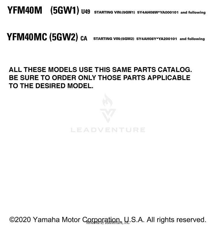 Models In This Catalog Schematic