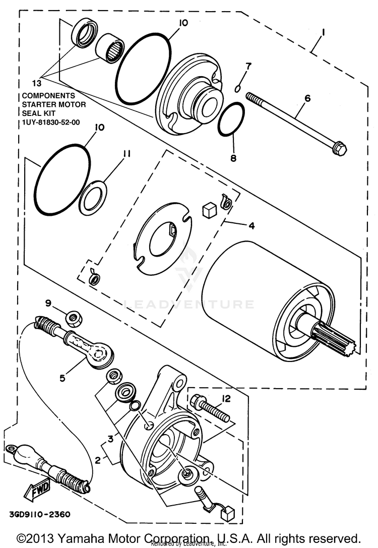 Starting Motor Schematic