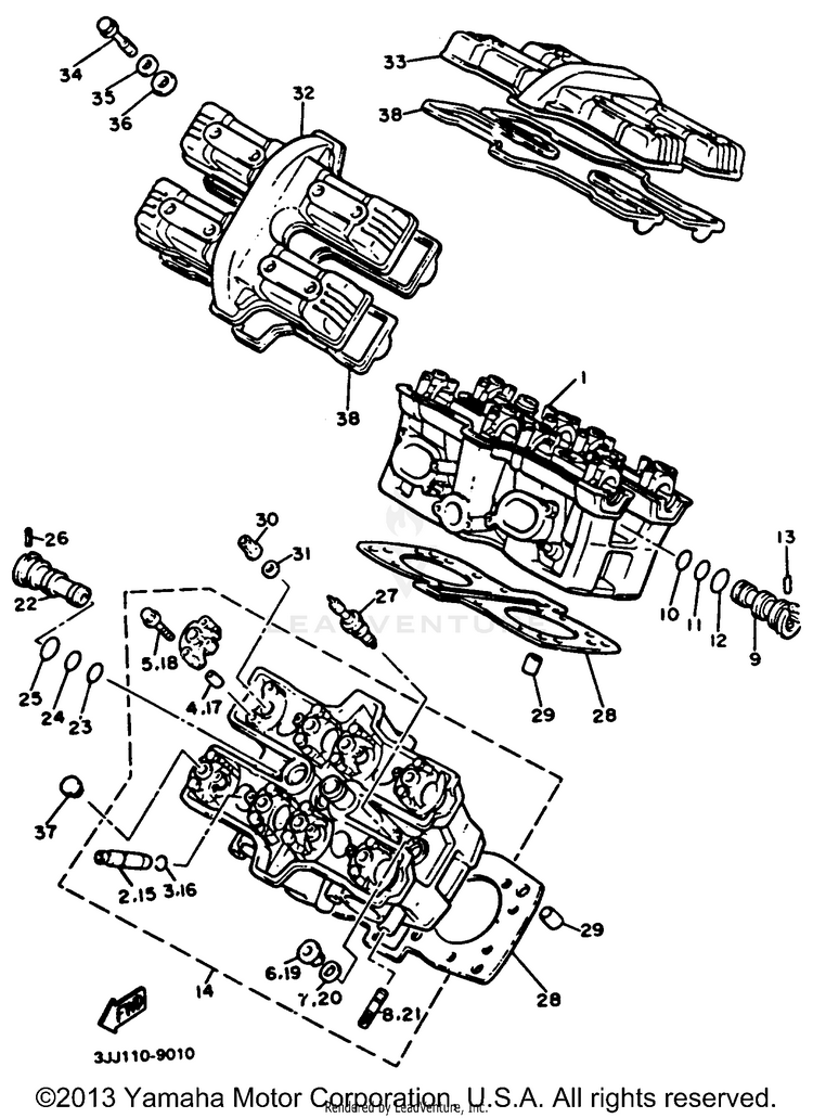 Cylinder Head Schematic