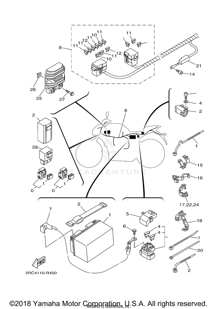 Electrical 1 FZ07 - FZ07GCB - 2016 Schematic
