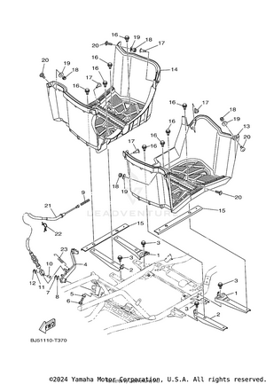 Stand & Footrest Schematic