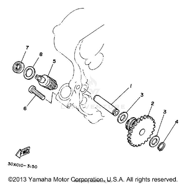 Tachometer Gear Schematic