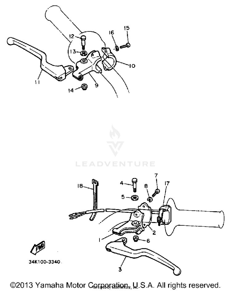 Handle Switch-Lever Schematic