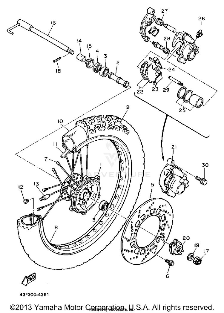 Front Wheel Schematic