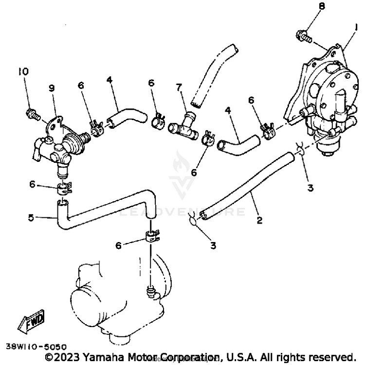 Fuel Pump-Drive Gear Schematic
