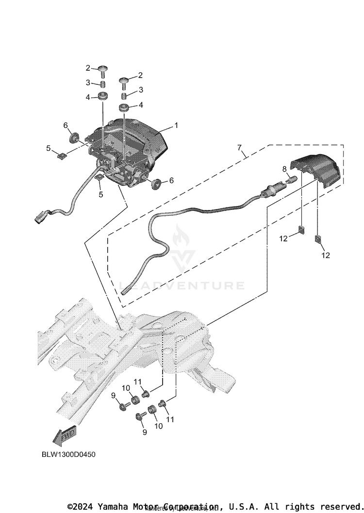 Taillight MT07 - MT07TCB - 2026 Schematic
