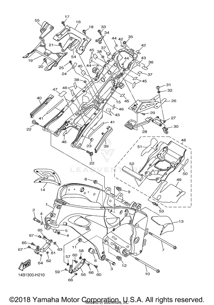 Frame YZFR1 - YZFR1YCB - 2009 Schematic