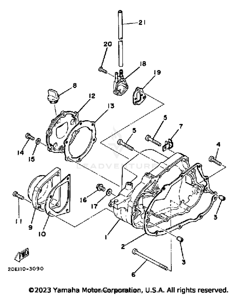 Crankcase Cover Schematic