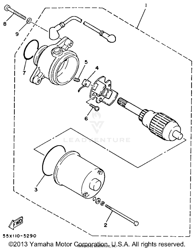Starting Motor Schematic
