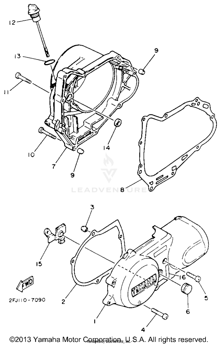 Crankcase Cover Schematic