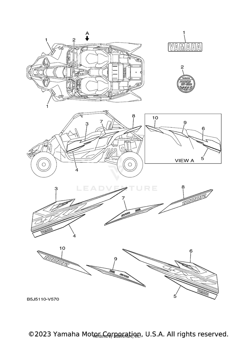 Graphics YXZ1000R EPS SPECIAL - YXZ10YMSLL - 2020 Schematic