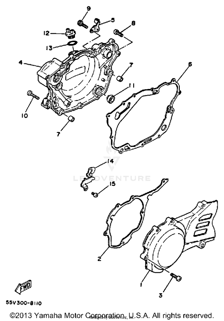 Crankcase Cover Schematic