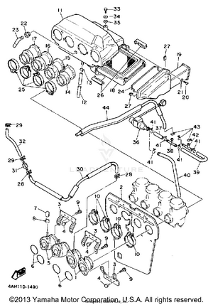 Air Filter California Model Only Schematic