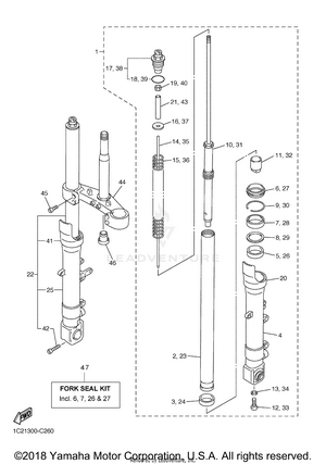 Front Fork Schematic