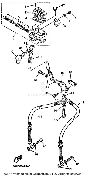 Front Master Cylinder Schematic