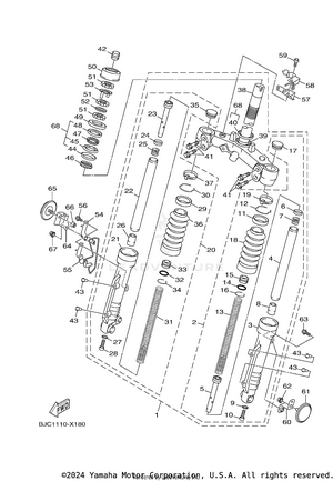 Front Fork Schematic