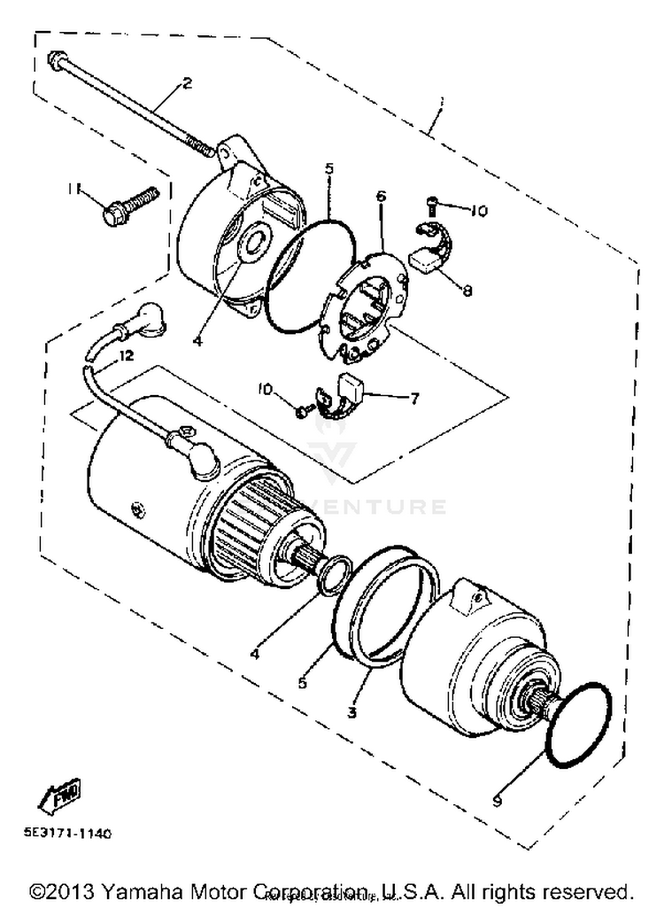 Starting Motor Schematic