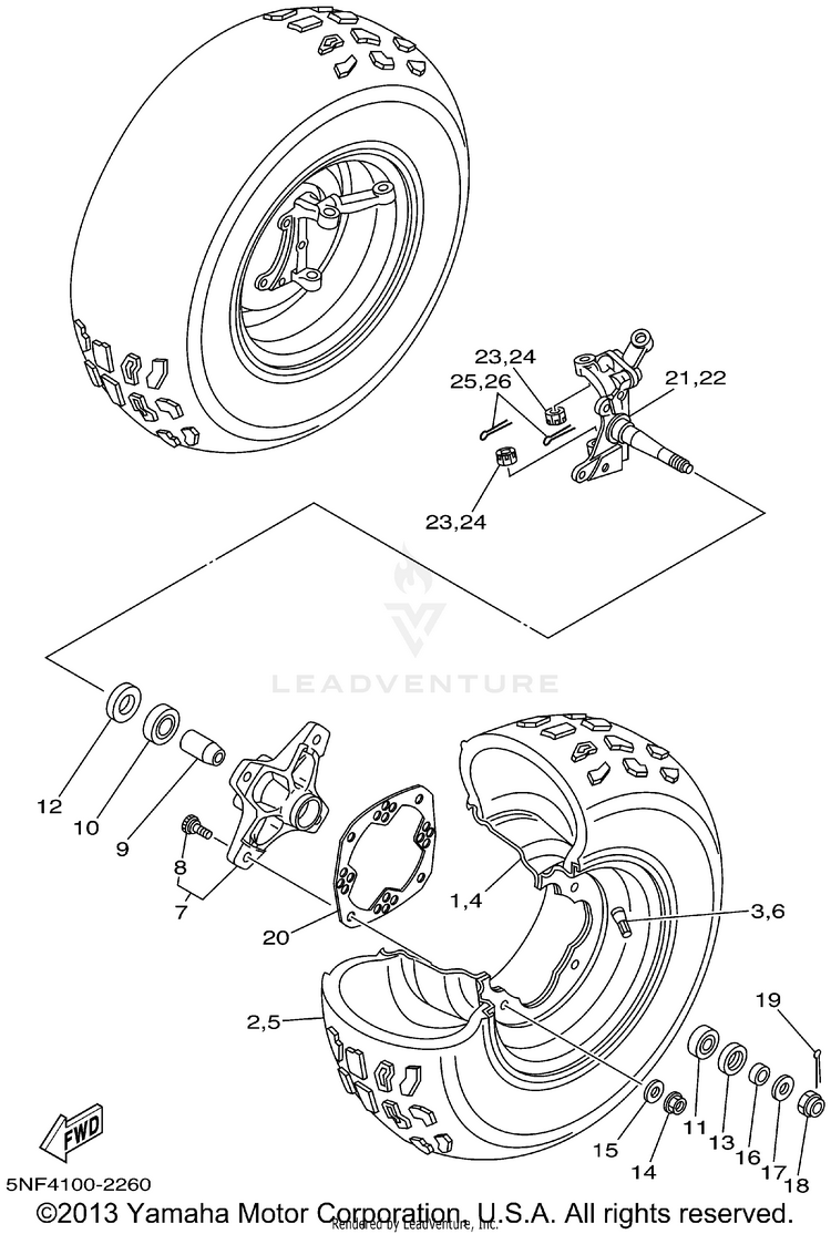 Front Wheel Schematic