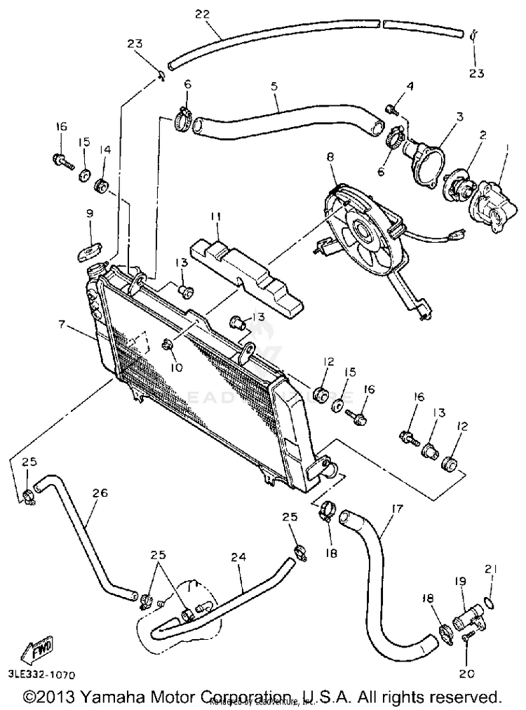 Radiator Hose Schematic