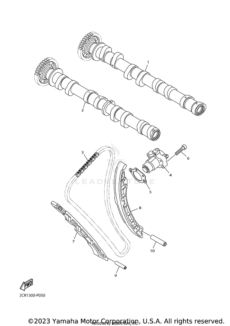 Camshaft Chain YZFR1 - YZFR1HCB - 2017 Schematic