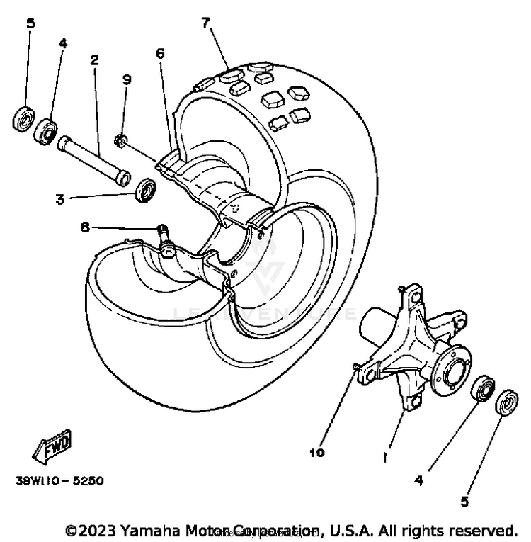 Front Wheel Schematic