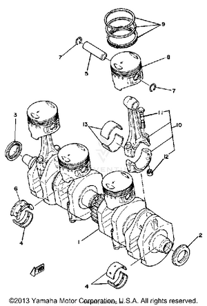 Crankshaft Piston Schematic