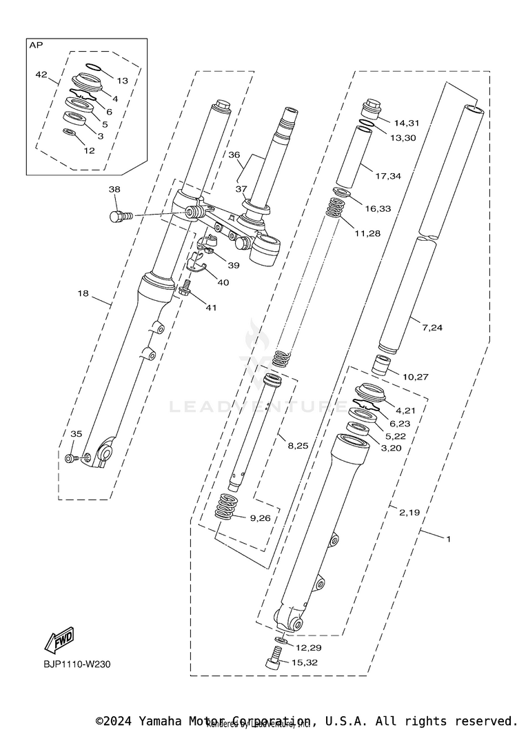 Front Fork Schematic