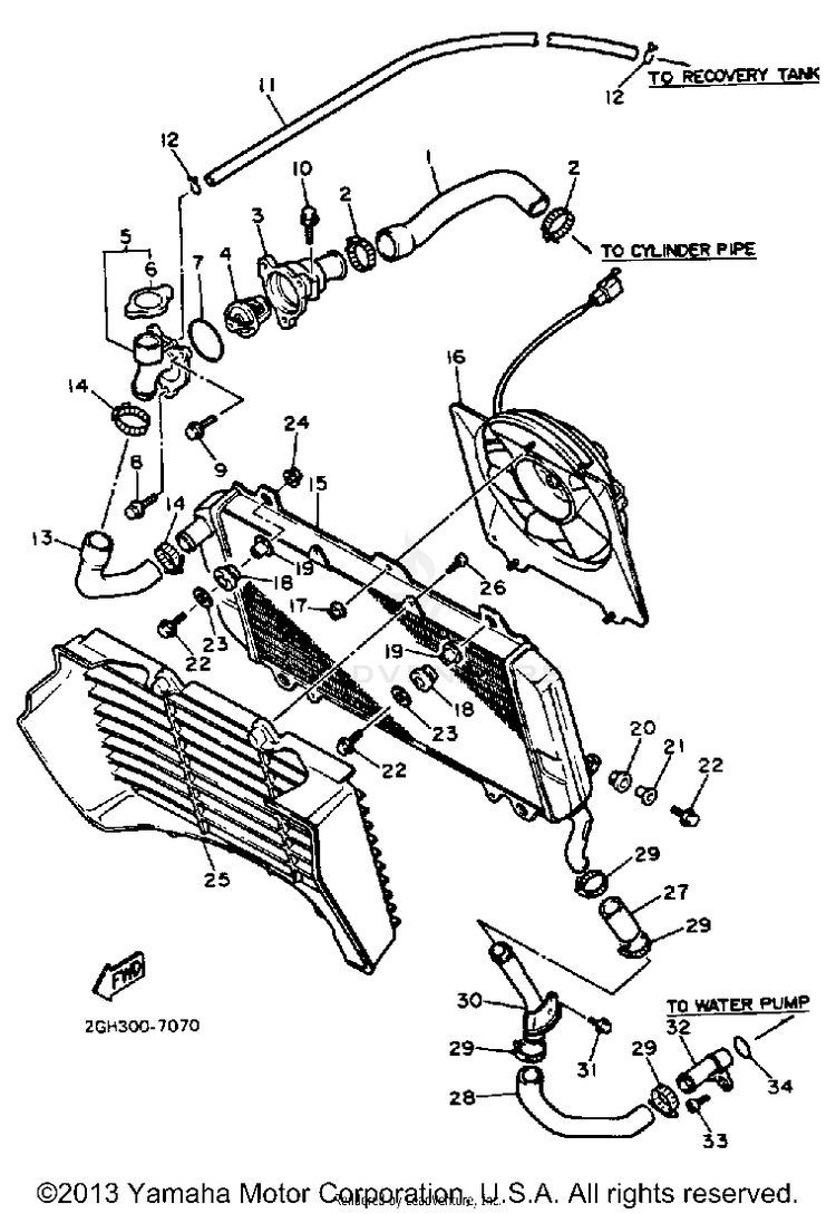 Radiator Hose Schematic
