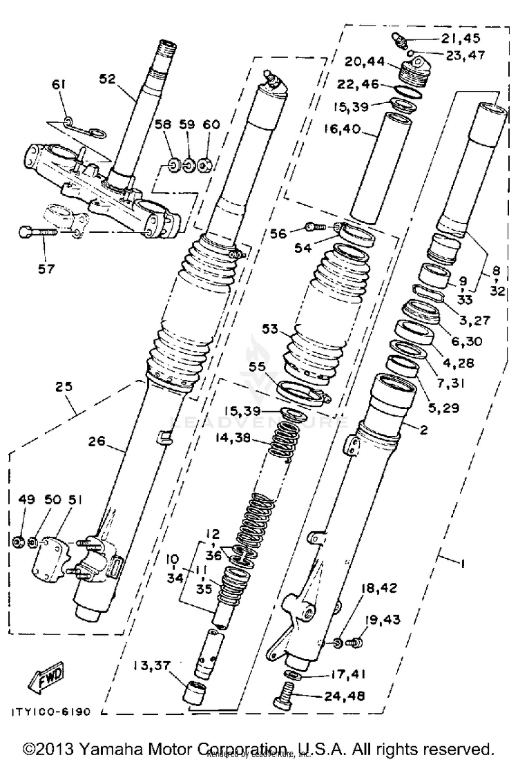 Front Fork Schematic