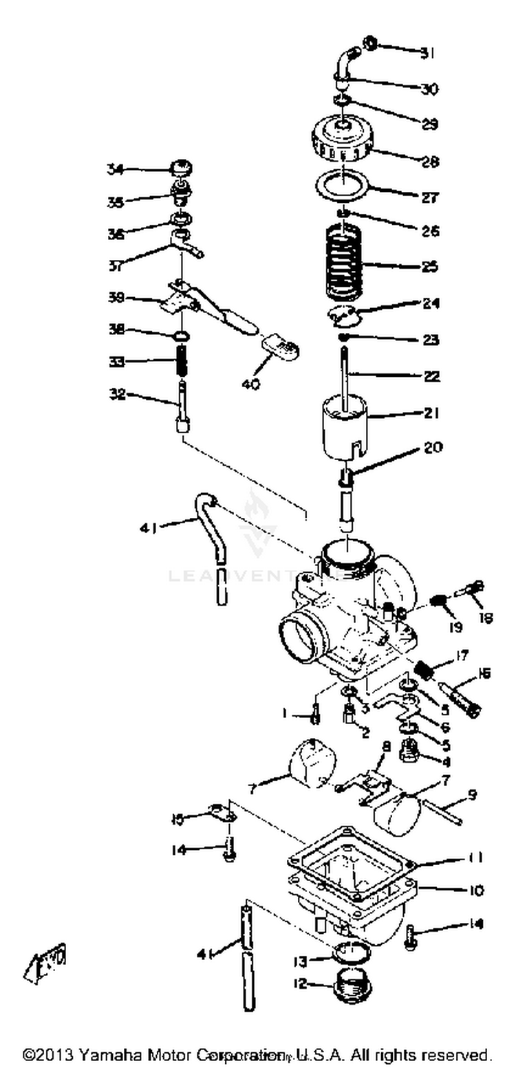 Carburetor Yz125a - B Schematic