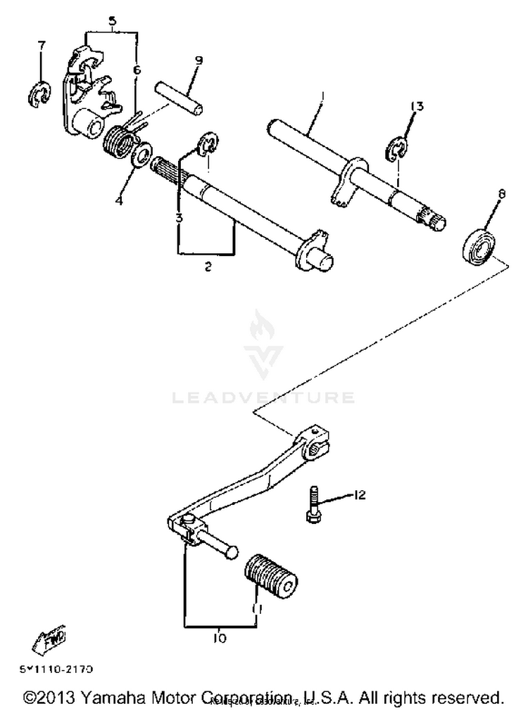 Shift Shaft Pedal Schematic
