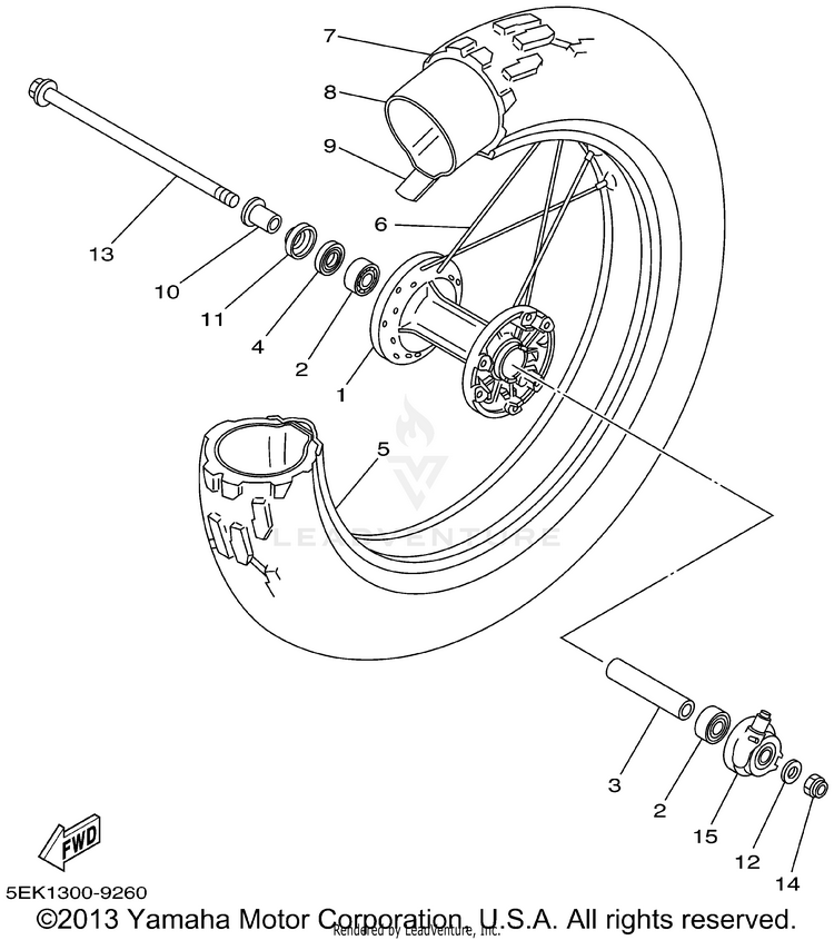 Front Wheel Schematic