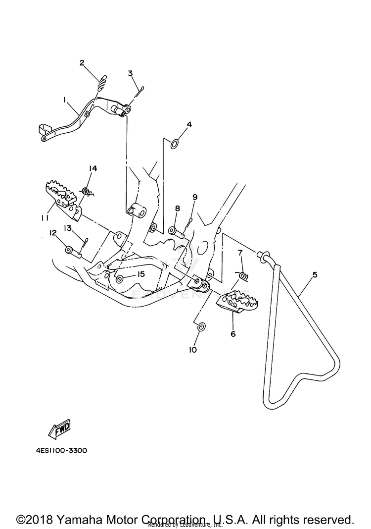 Stand Footrest Schematic