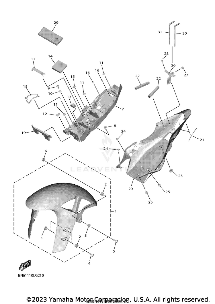 Fender YZF-R6 - YZFR6HCB - 2017 Schematic