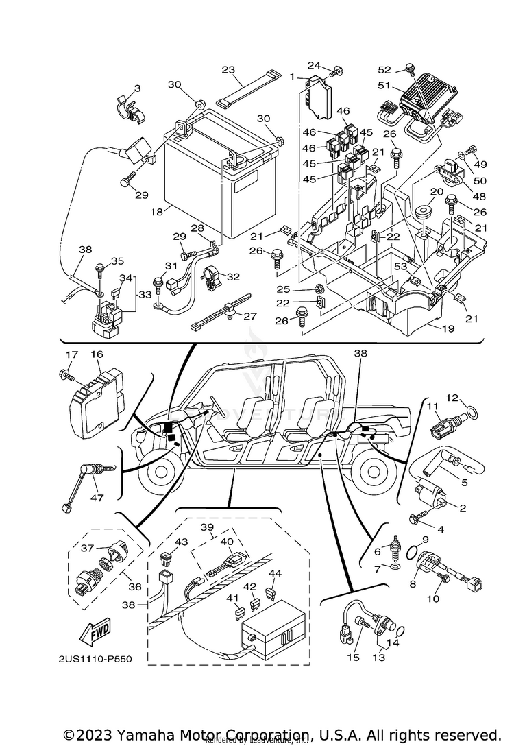 Electrical 1 VIKING VI EPS SE - YXC700PSFS - 2015 Schematic