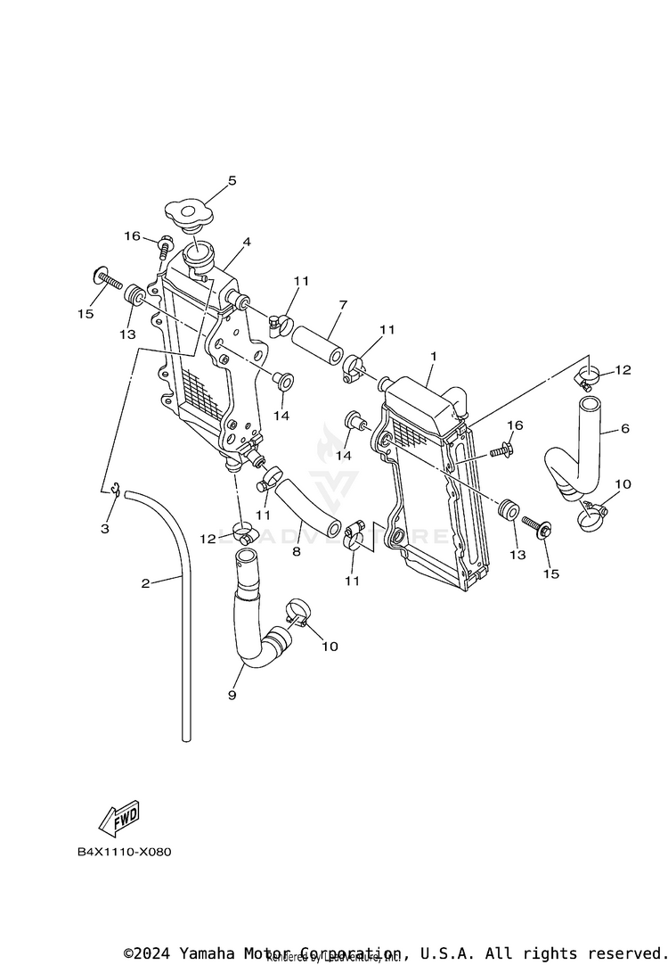Radiator & Hose Schematic