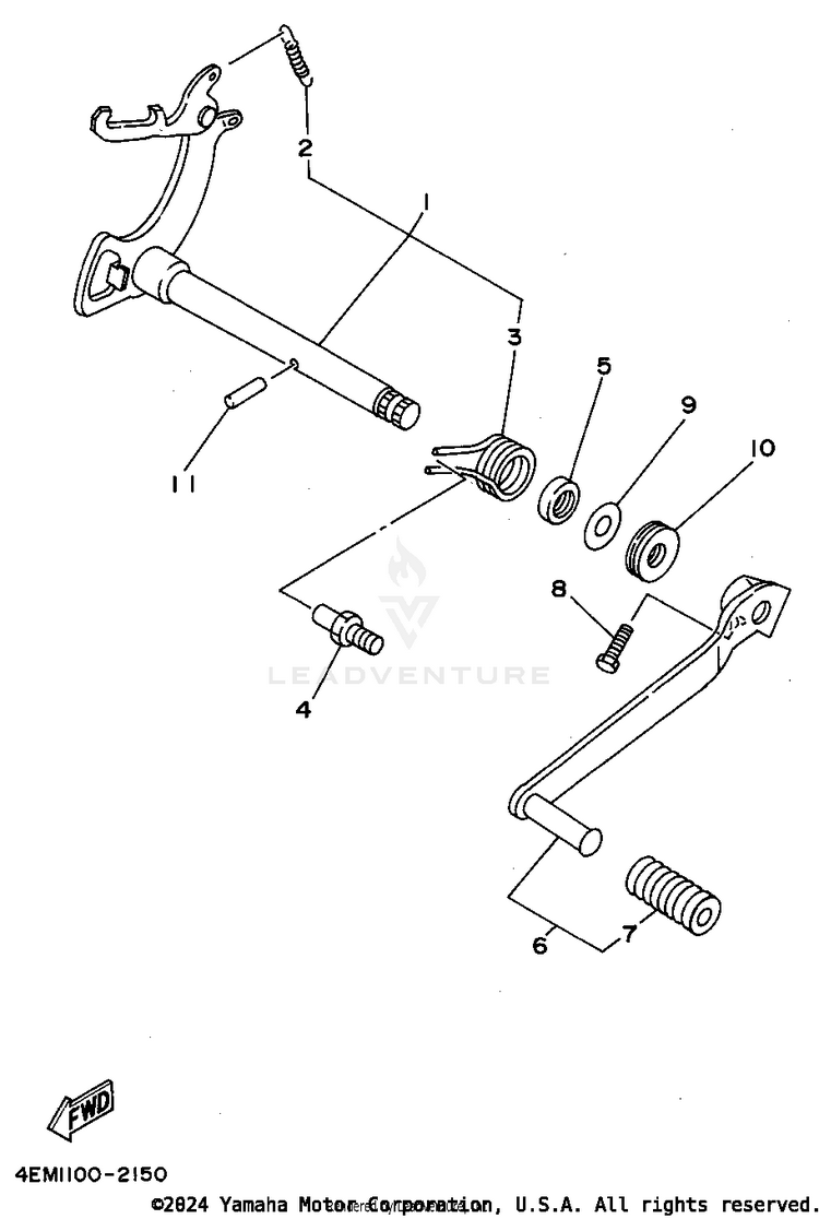 Shift Shaft Schematic