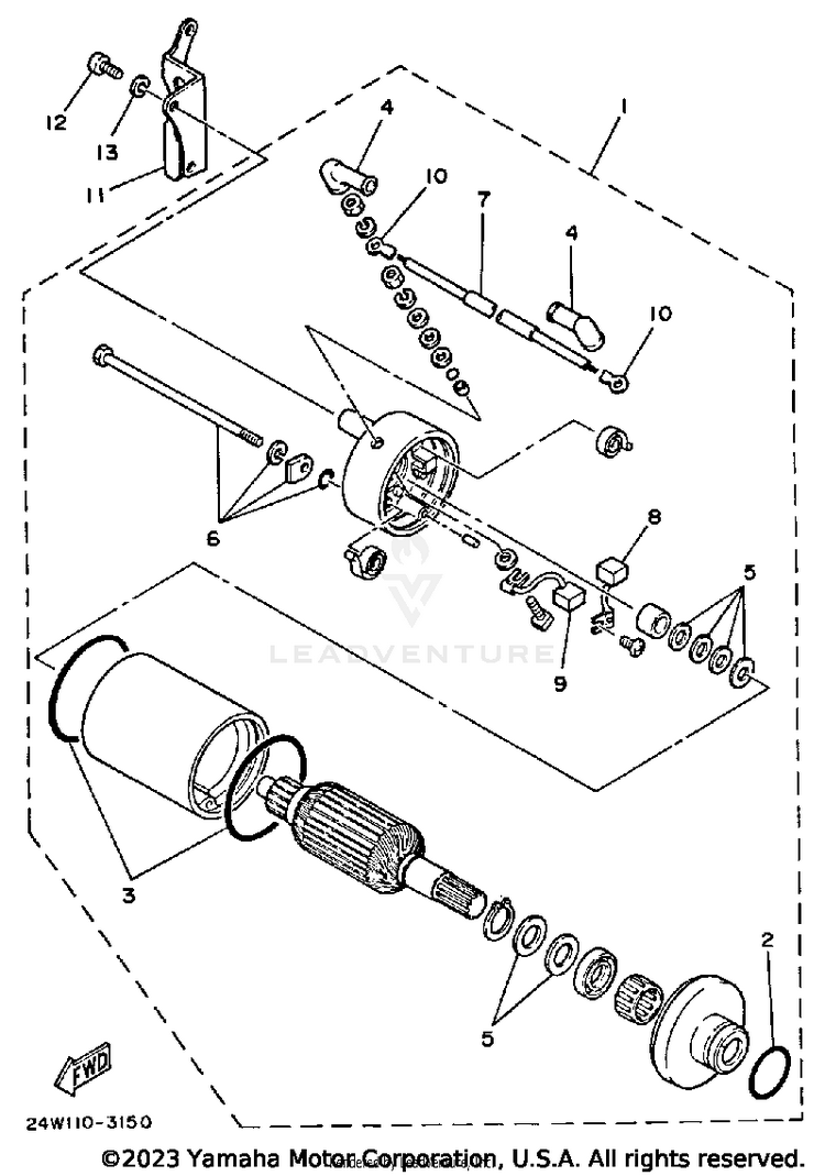 Starting Motor Schematic