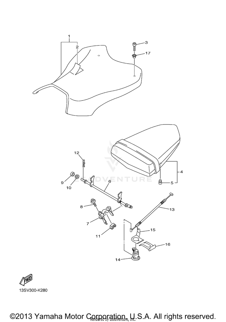 Seat YZFR6 - YZFR6ACR - 2011 Schematic