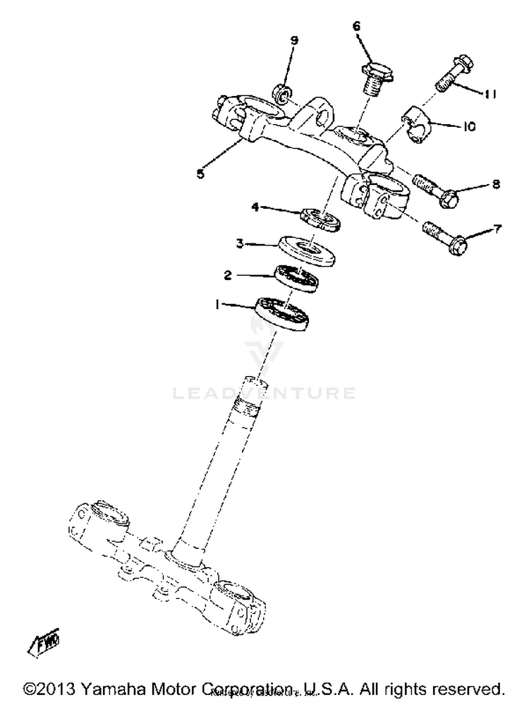Steering Yz125d Schematic