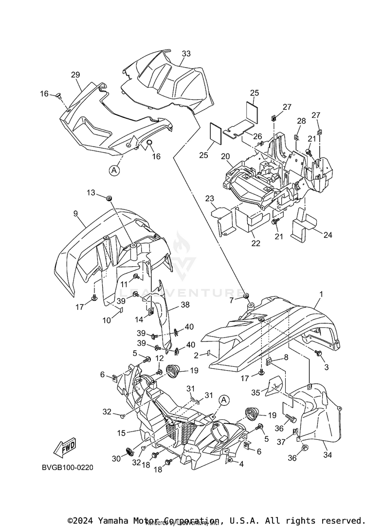 Front Fender Schematic